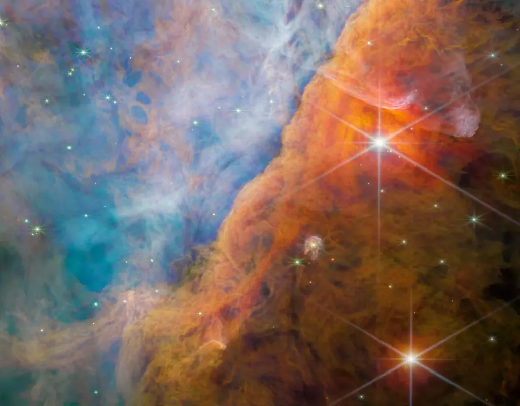 Porțiune din Nebuloasa Orion