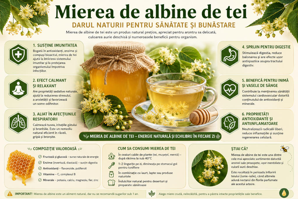 Mierea de albine de tei